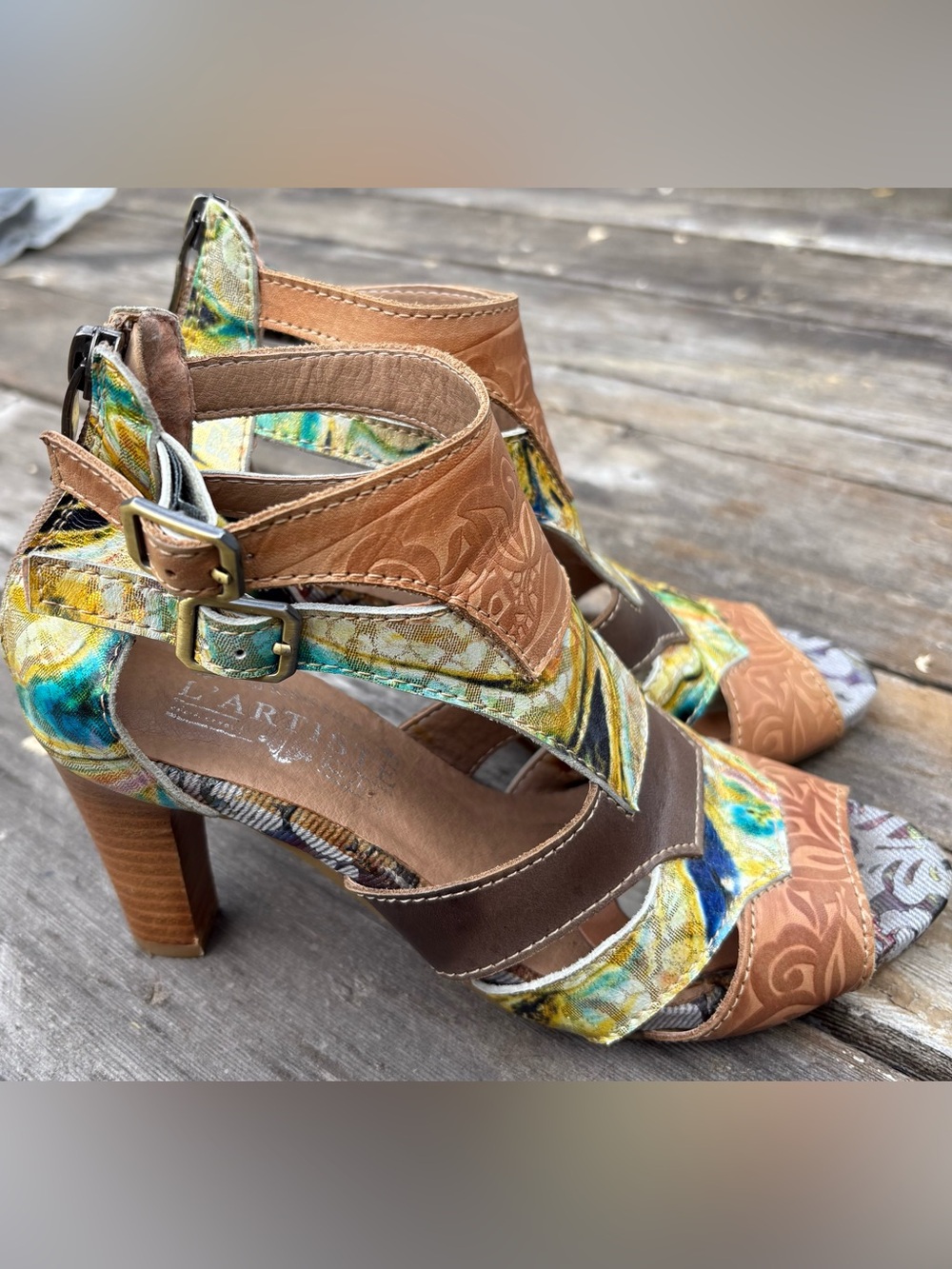 L'Artiste by Spring Step "Brooke" leather sandal size 36
